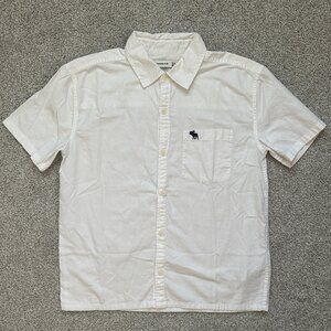Abercrombie Kids Short-Sleeve Cotton Icon Button Up Shirt, 13/14